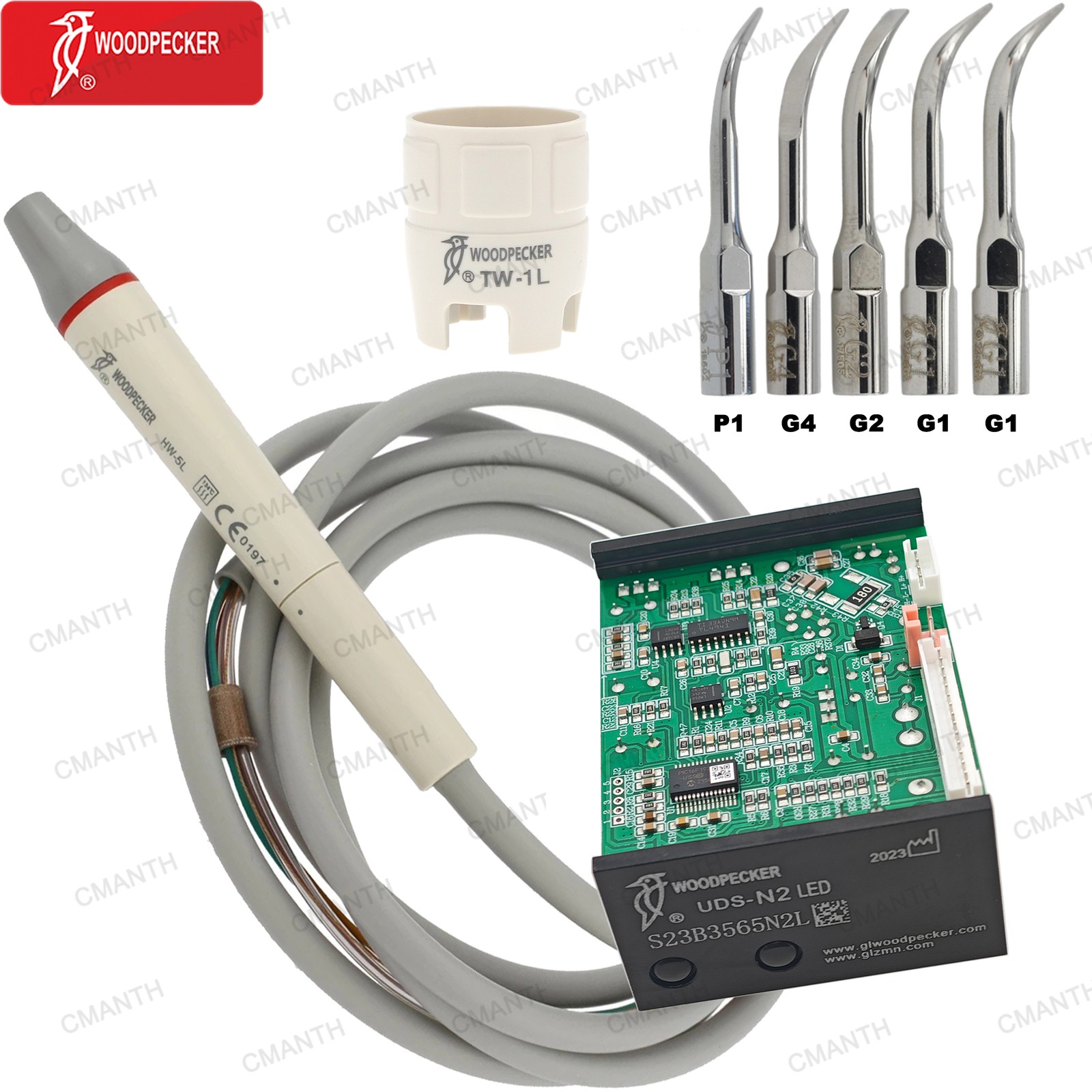 Woodpecker DTE Dental Ultrasonic Piezo Scaler Tips Cable Tube Detachable EMS NSK