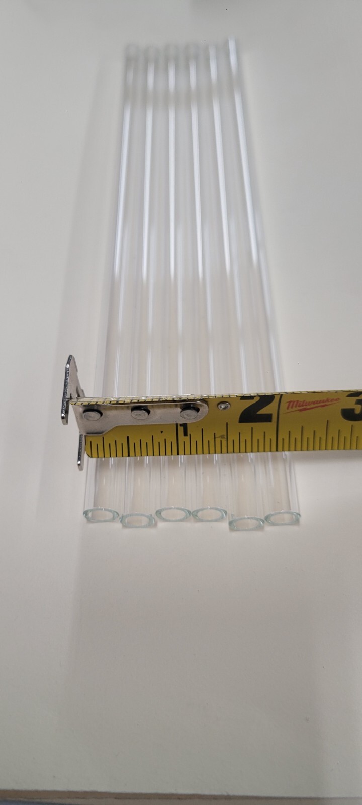 Glass Tubing – Glass Straws 9mm od 1.5mm wall thickness 9″ long 3pcs