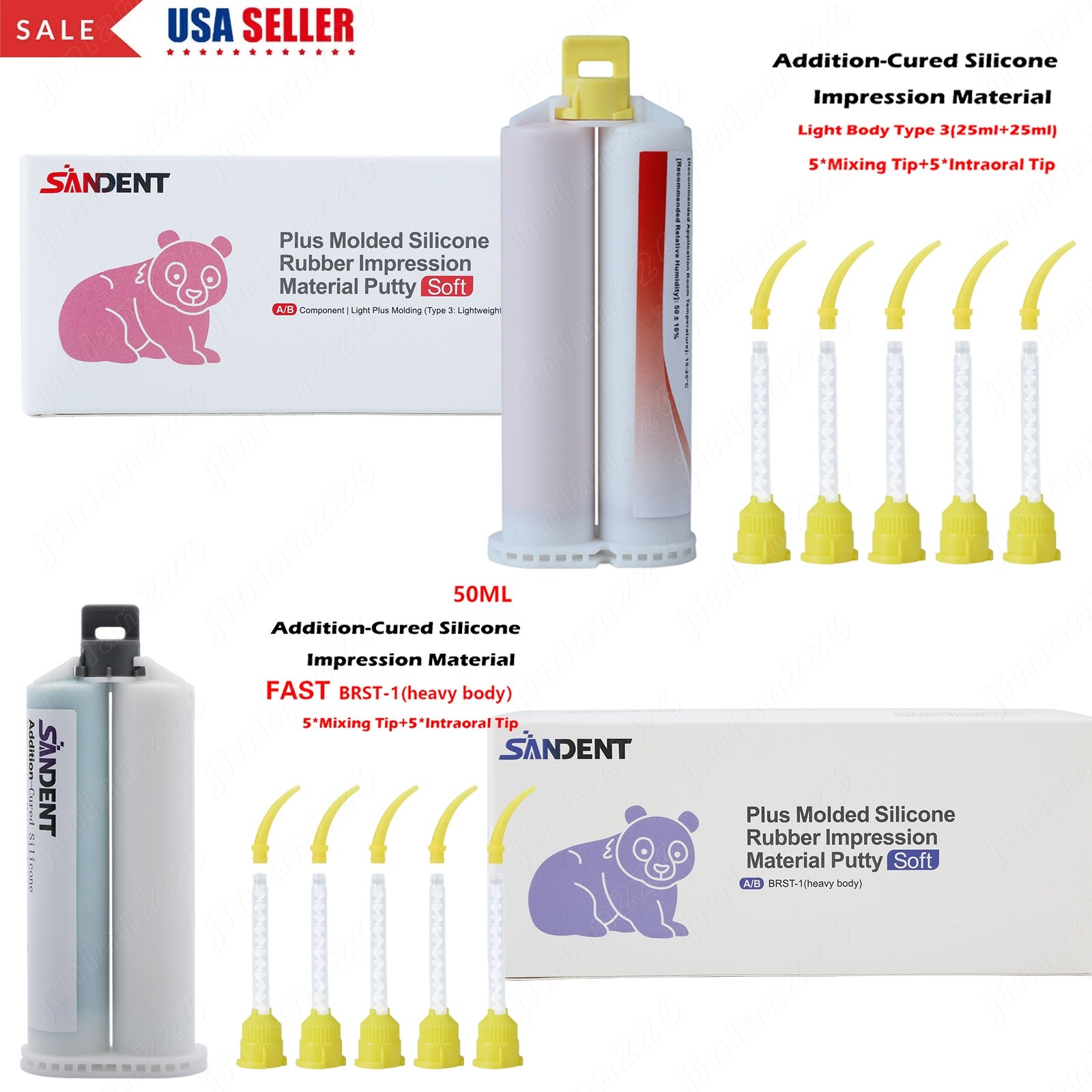 Light/Heavy/Medium Body Dental PVS VPS Impression Material