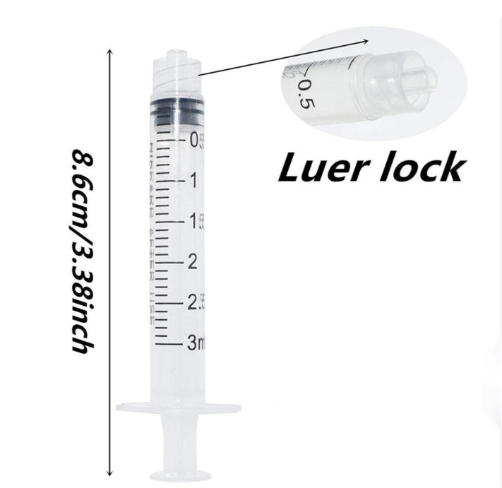 52 Pcs – 3ml 5ml 10ml 20ml Syringes with 14ga, 20ga,21ga, 23ga Blunt Tip Needles