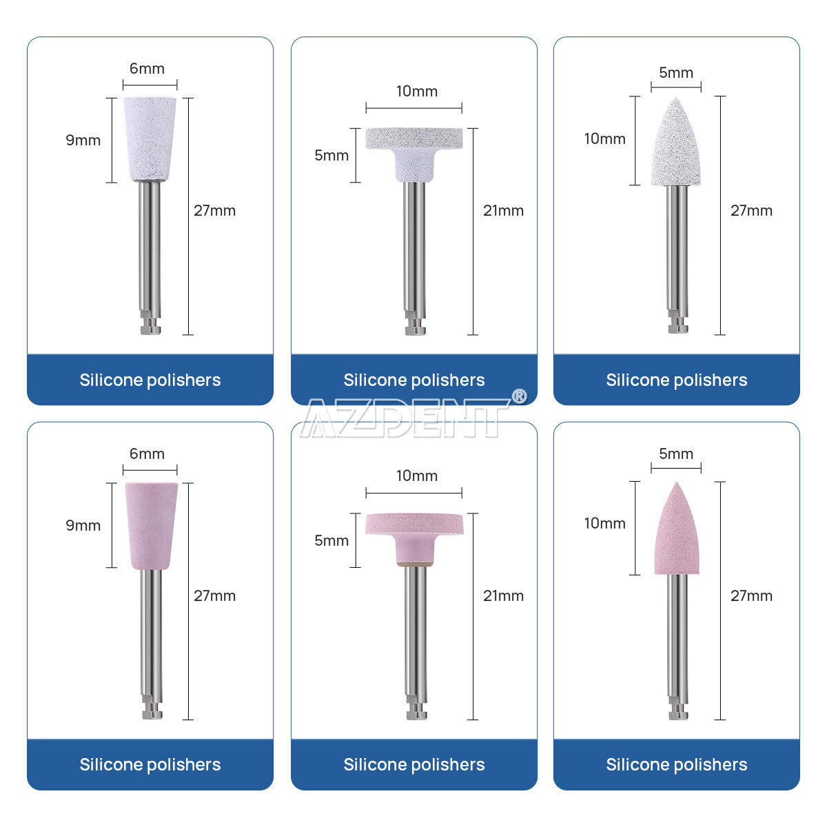 Dental Composite Polishing RA Burs 2.35MM Latch type for Finishing&Polishing