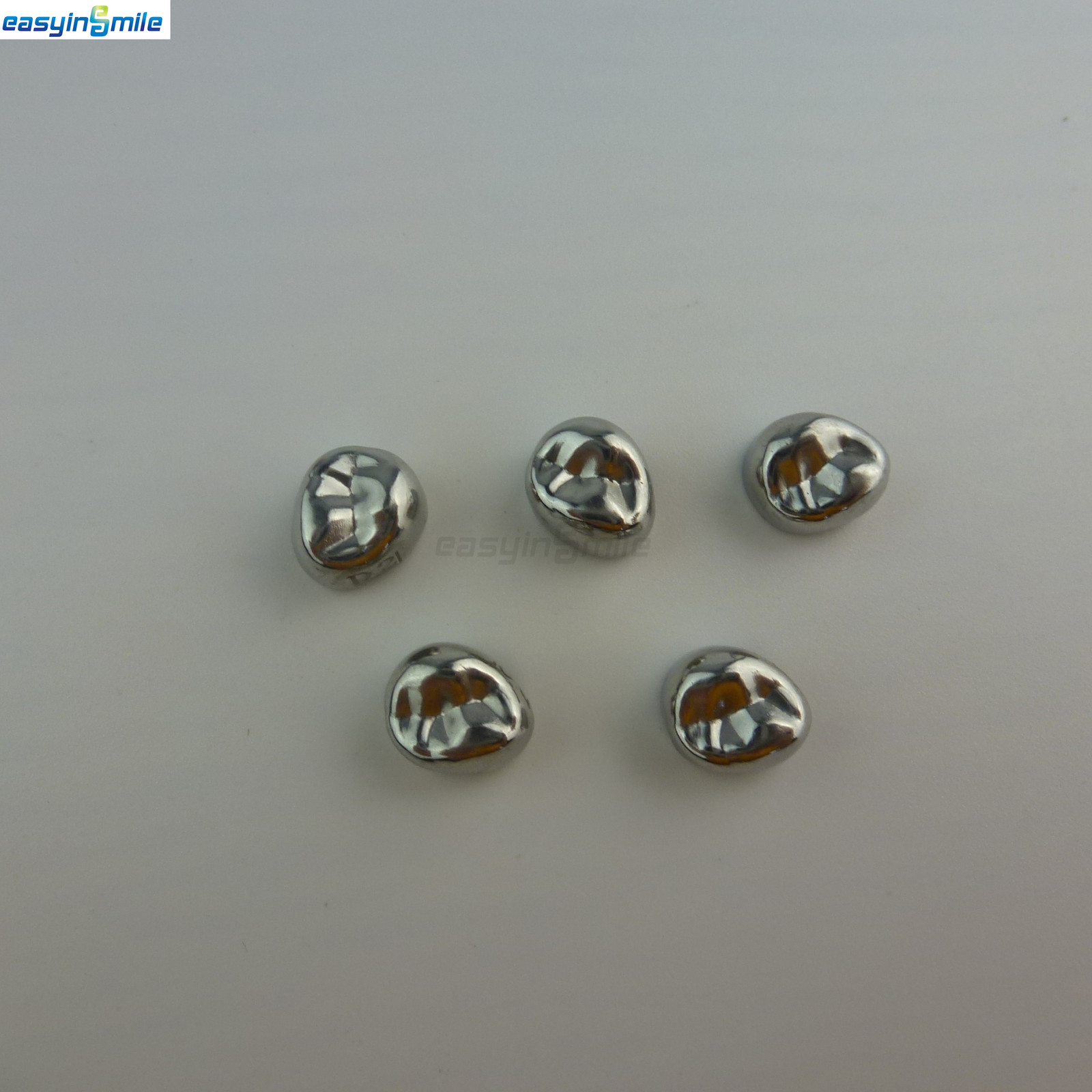 5Pcs/Box Dental Crown For Kids Molar Teeth Stainless Steel All Sizes EASYINSMILE