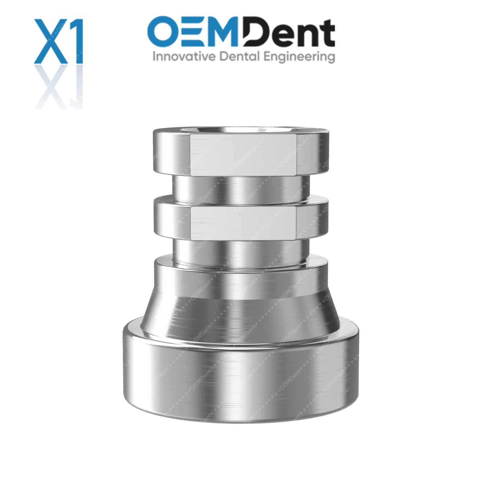 Dental Short Titanium Sleeve Compatible Multi Unit Abutment 1.4mm Int Hex