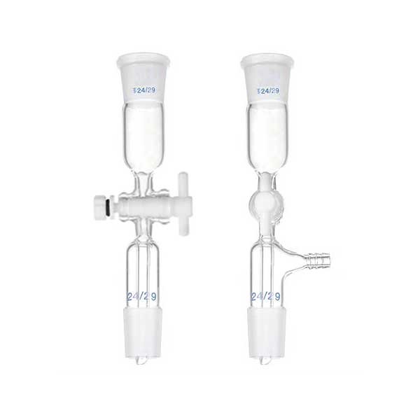 Vacuum Receiver Glass Tube w/ Standard Joints PTFE Piston Laboratory Supplies