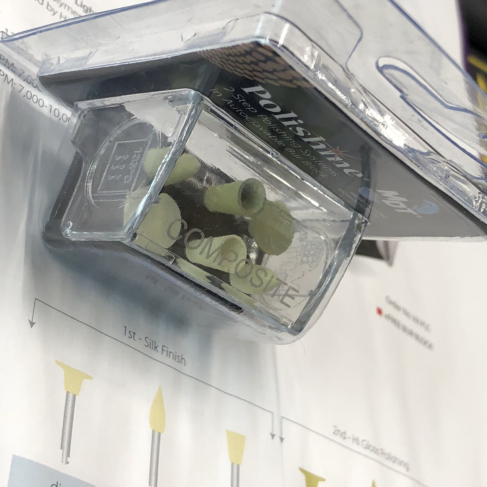 MDT Dental PLC Composite Polishing System Including Autoclavable Bur Block