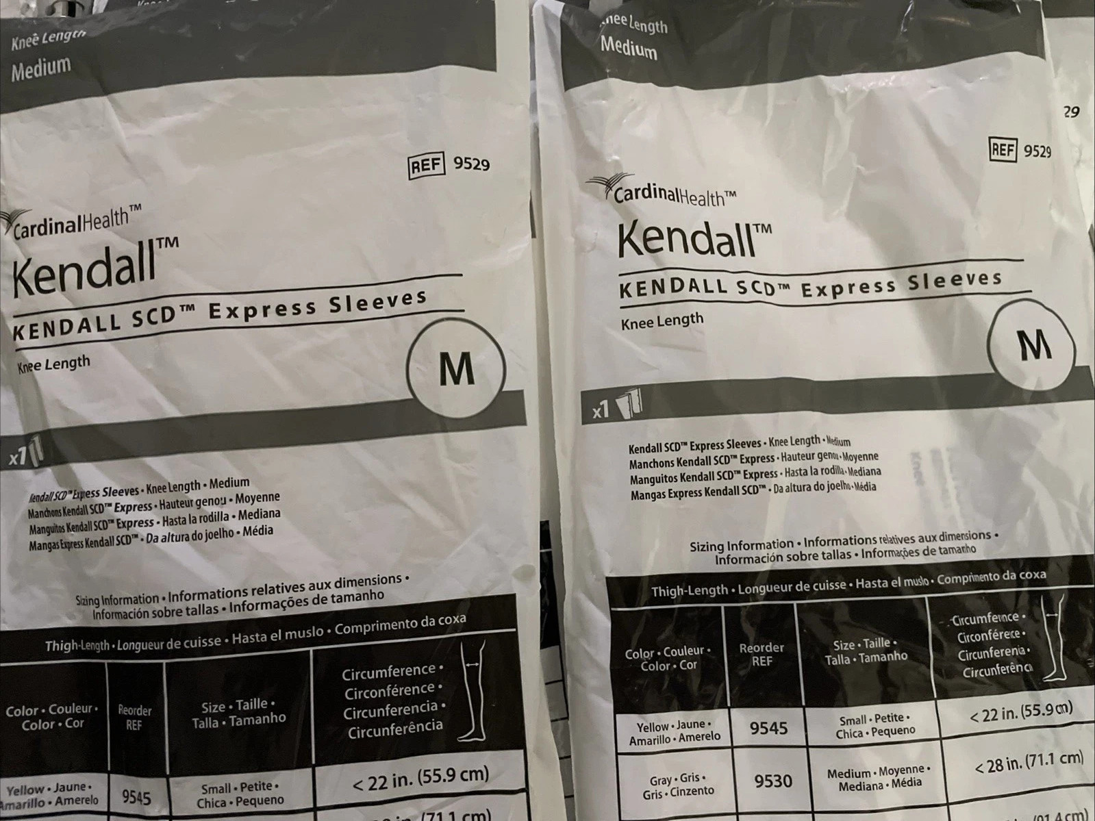 *Lot of 5* Cardinal Health Kendall SCD 9529 Medium Express Sleeves Exp 2029