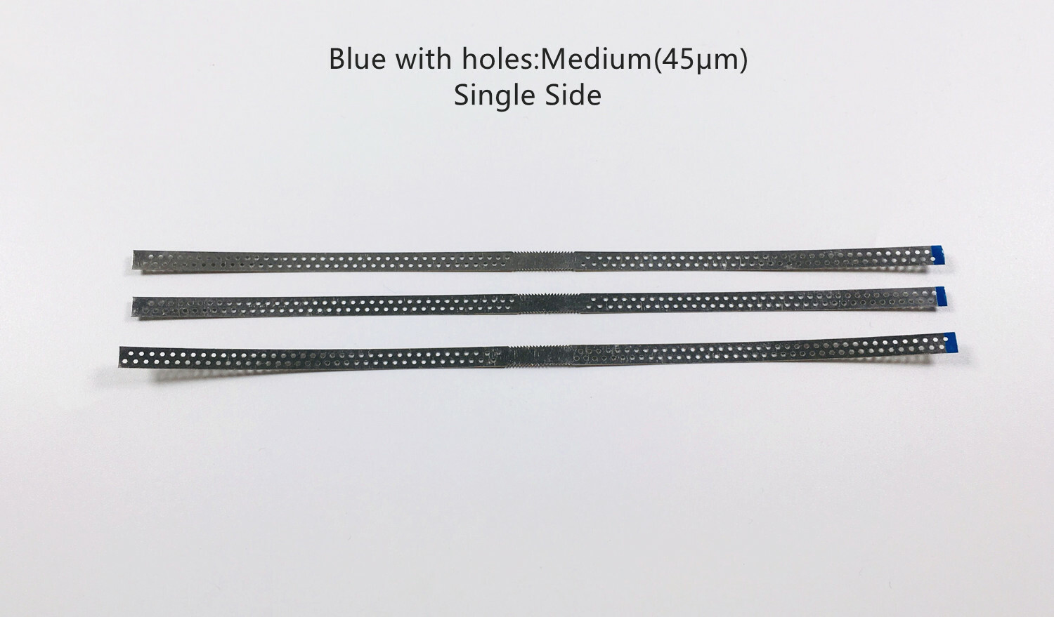 5~200Pc Dental Polish Sand Strip Single Side Diamond Surface Blue Head With Hole