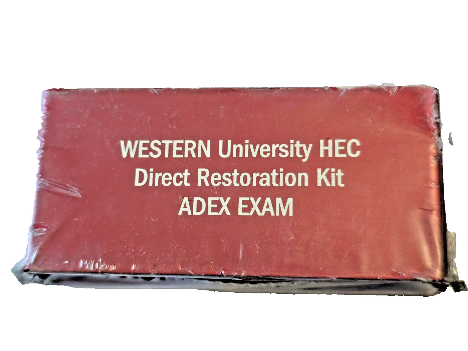 (4 NEW) BRESSELER ADEX EXAM, MK90QW, 9753-A RED Alum. Bur Blocks 20 FG Holes