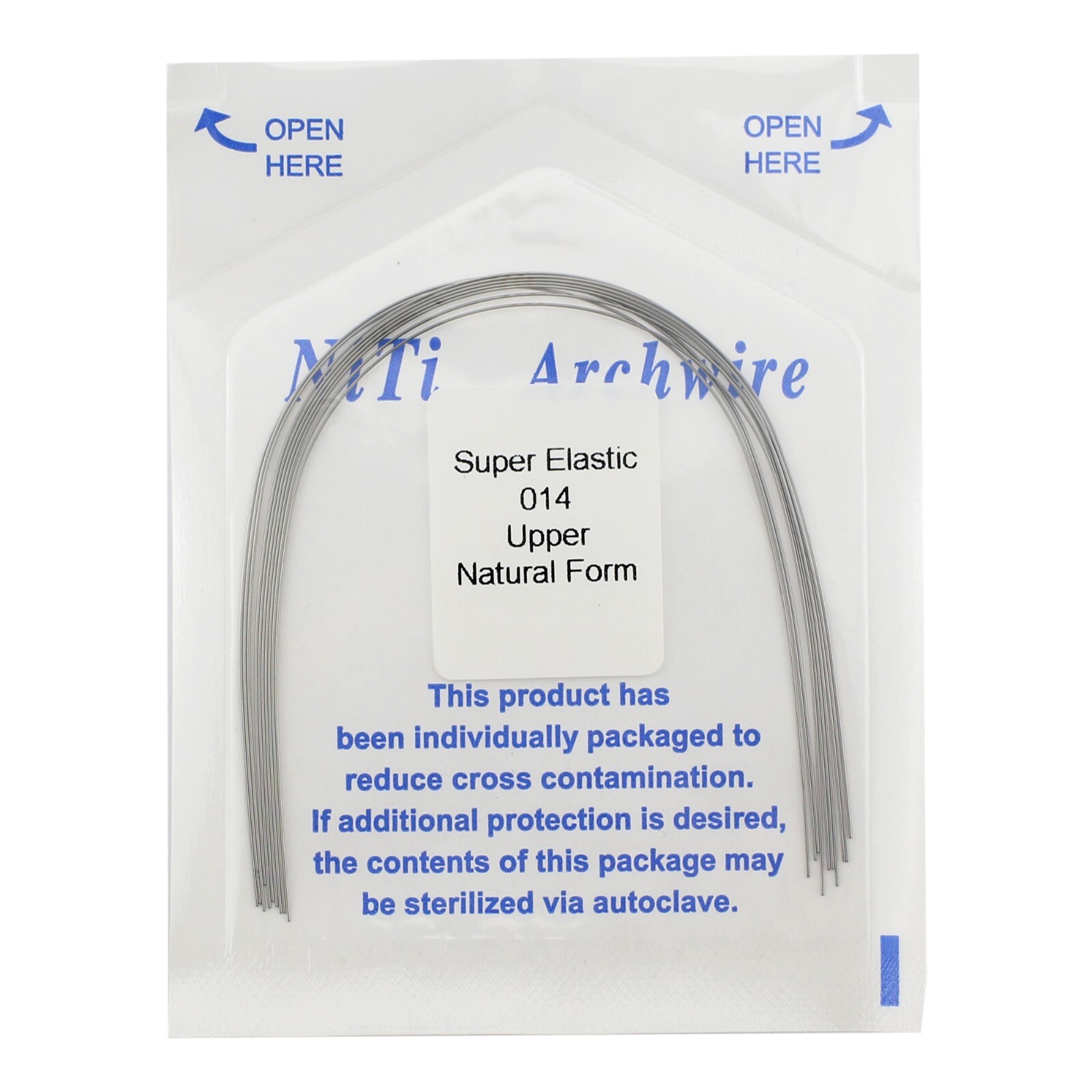 100pcs Orthodontic Arch Wire Niti Round Rectangular Super Elastic Natural Arcos