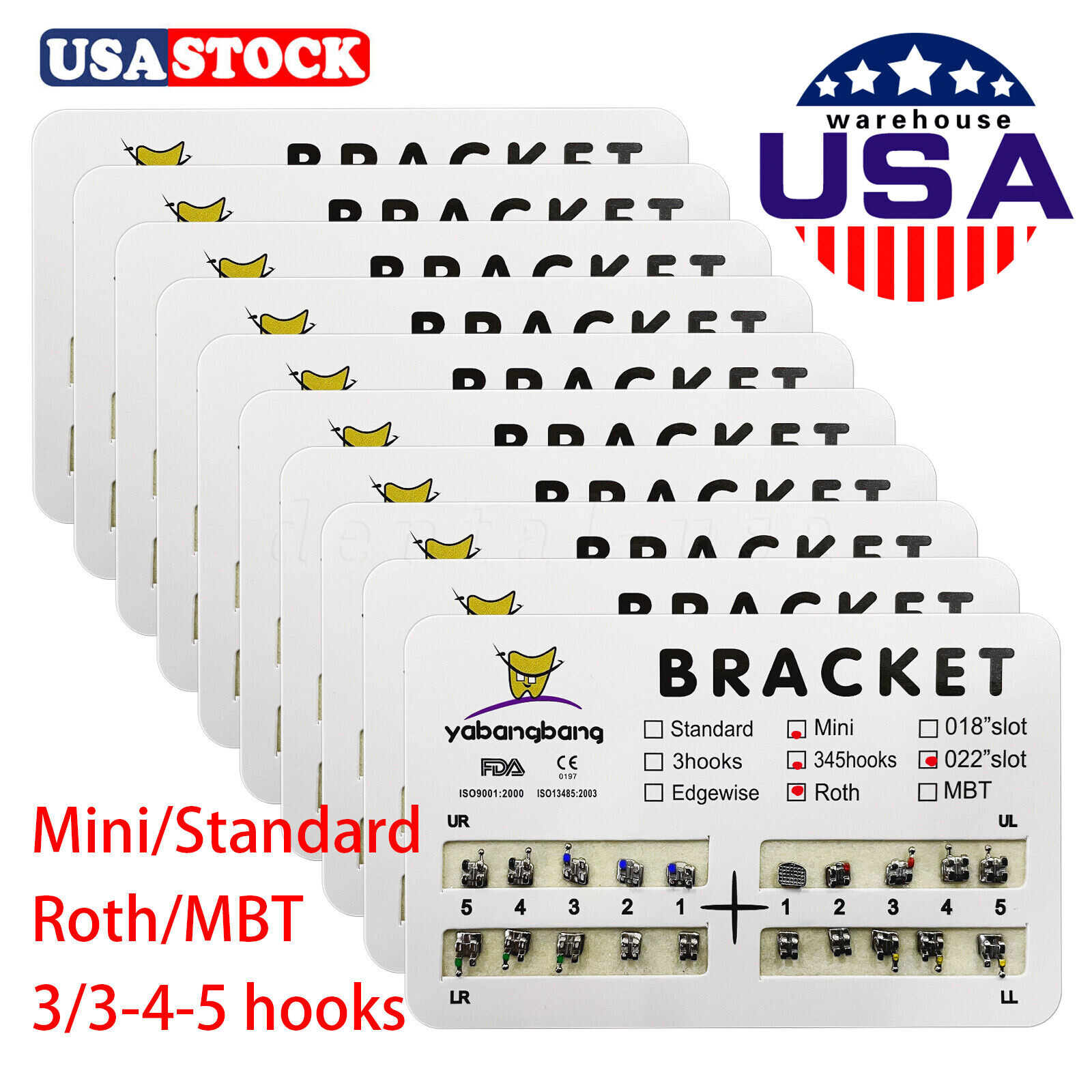Dental Orthodontics Brackets Braces /Supper Elastic Niti Round Arch Wires OR