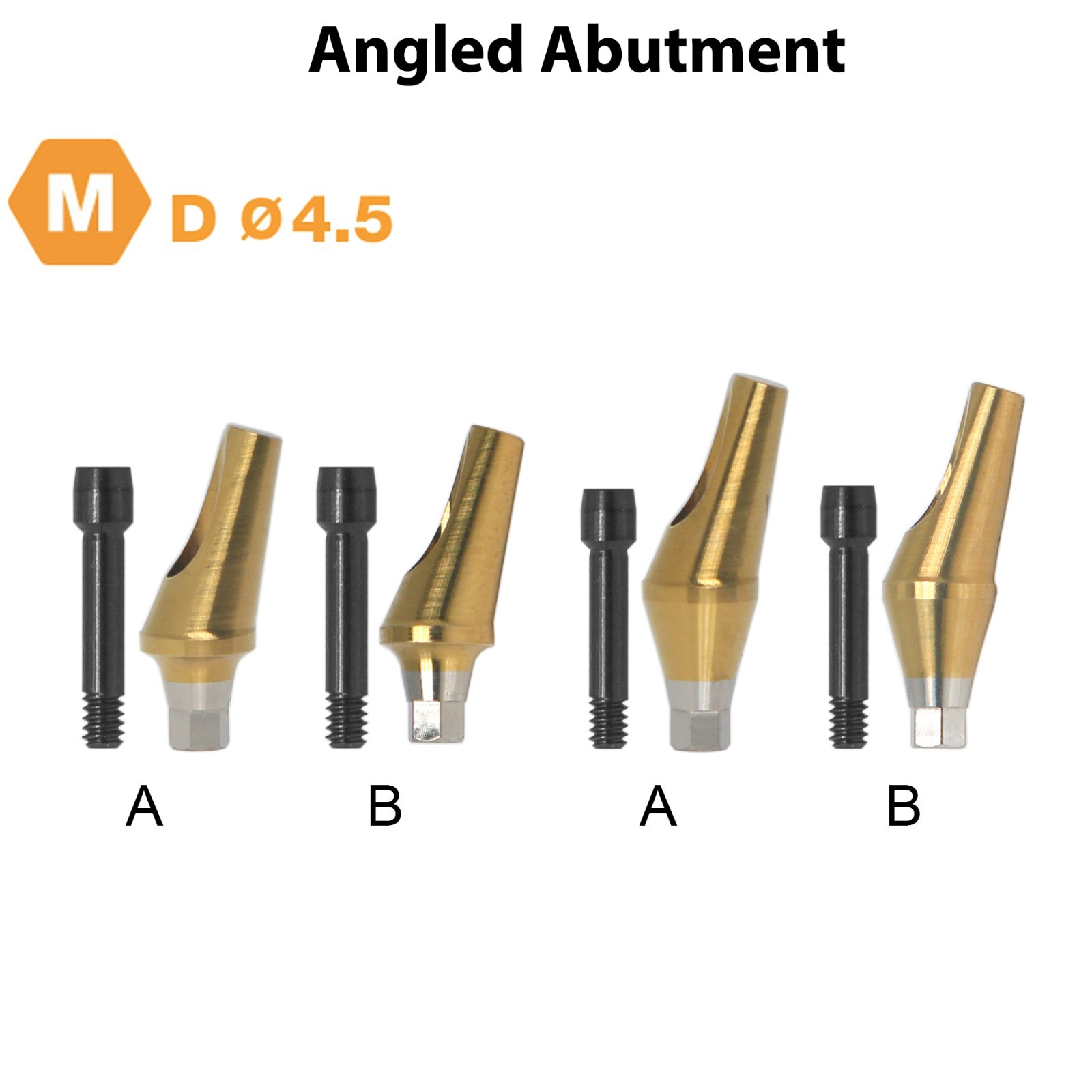 US Dental 17° Angled Anatomic Abutment For Hiossen Osstem Mini/Regular Platform