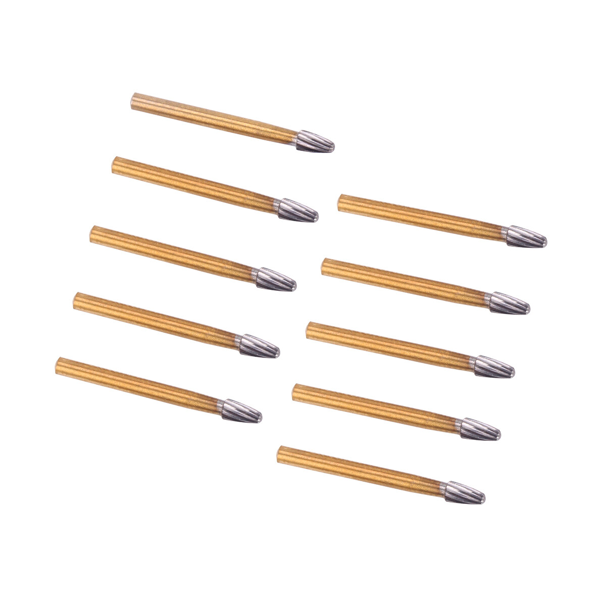 10pcs Dental Tungsten Steel Carbide Bur FG 7406 Egg Shape F High Speed Handpiece