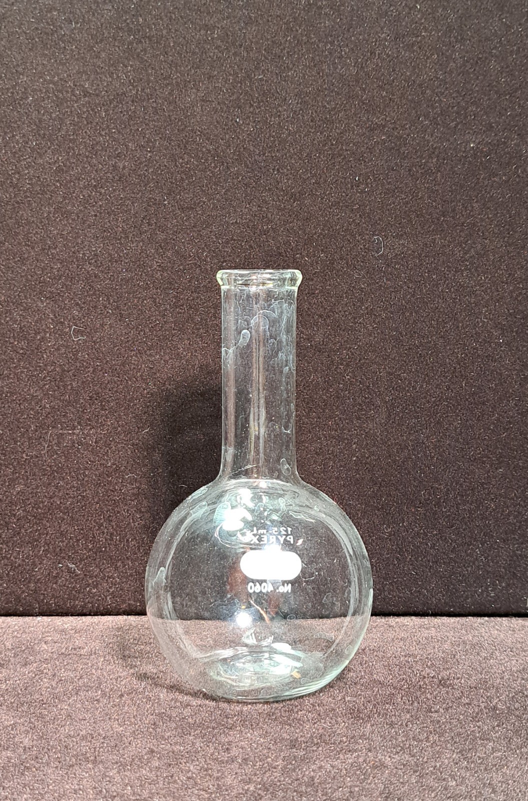 Corning Pyrex 125 mL Florence Boiling Flask (Model No. 4060)