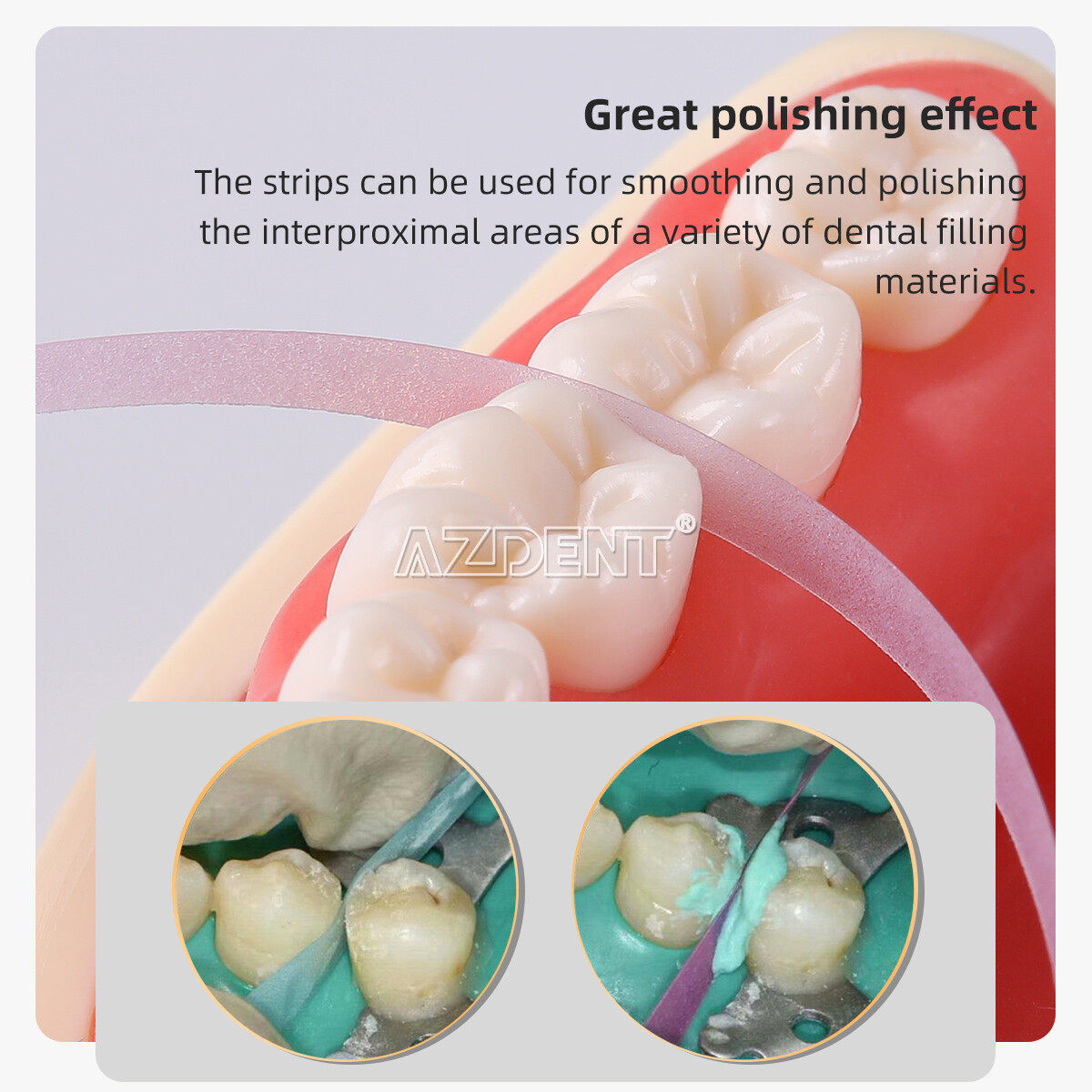 Dental Polishing Strips Composite Resin Polyester Sanding Finishing/Strip Holder