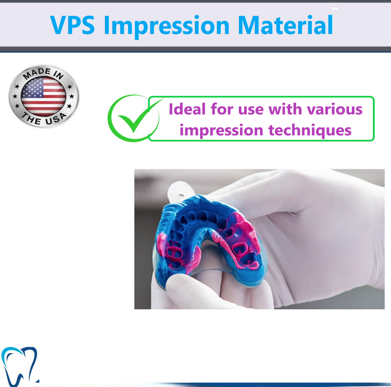 Dental MEDIUM BODY FAST SET VPS Impression Material PVS 50ML Cartridge, Ex 04/24
