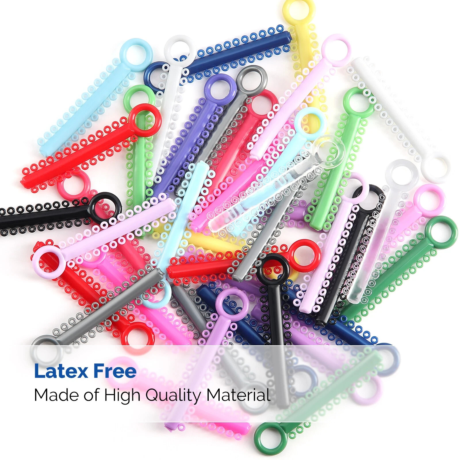 Dental Ligature Ties Rubber Bands 1040 Elastomeric Ortho Elastics 3.5/5.0/6.5oz