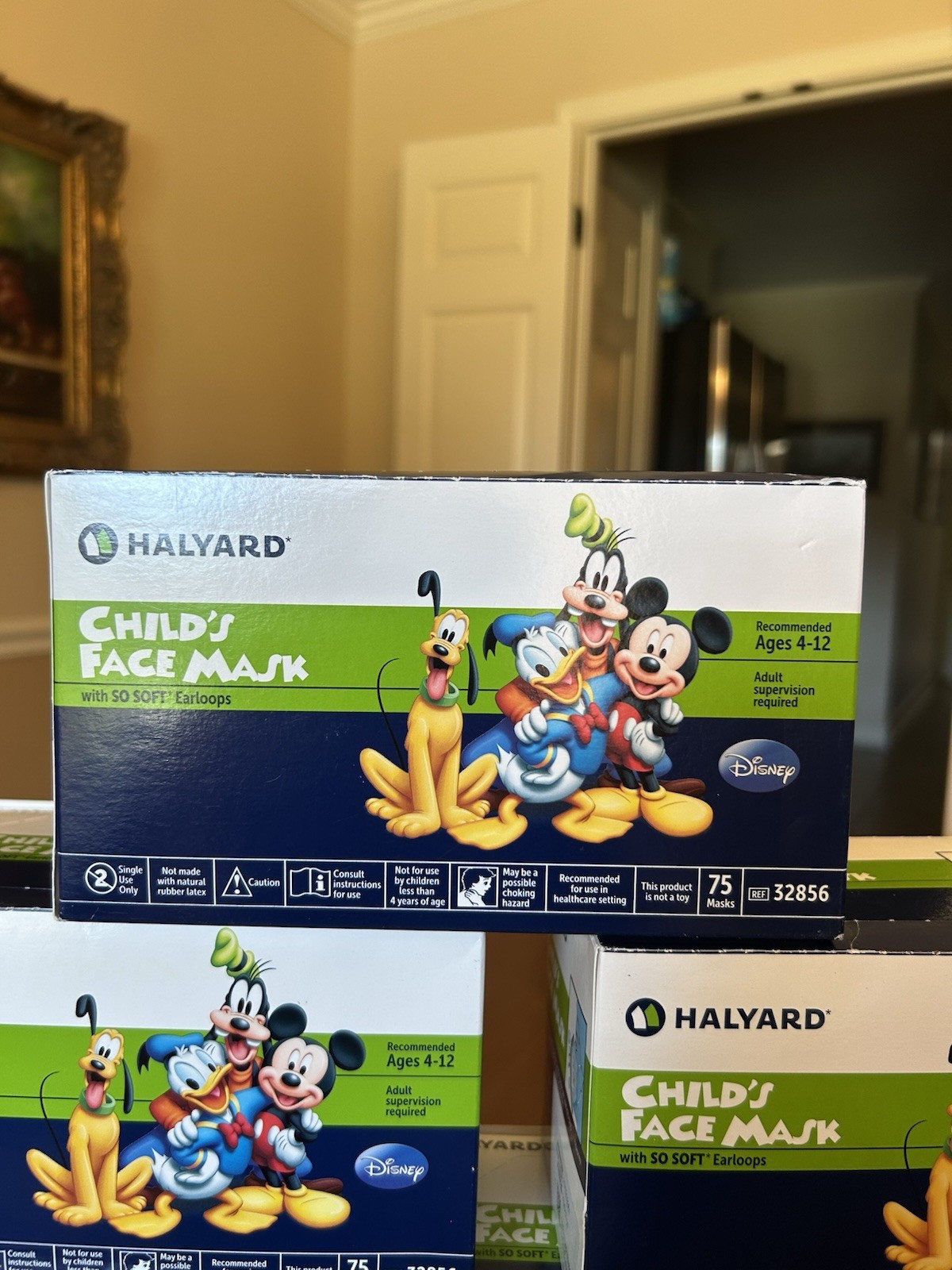 5 Boxes Disney Child’s Face Mask – Each box has 75 Masks – Halyard 32856