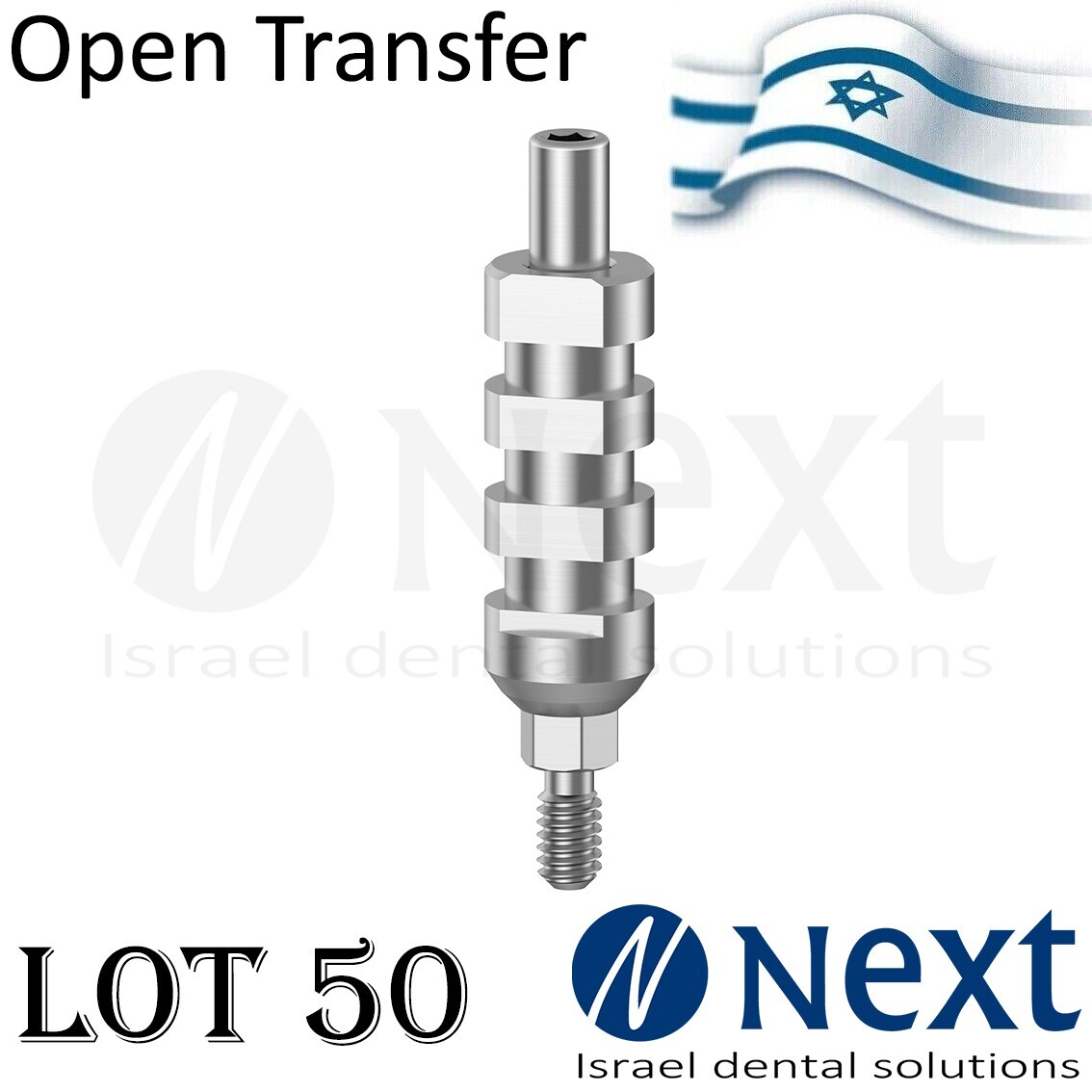 Lot x 50 impression open tray coping transfer long 2.42 Zimmer fit