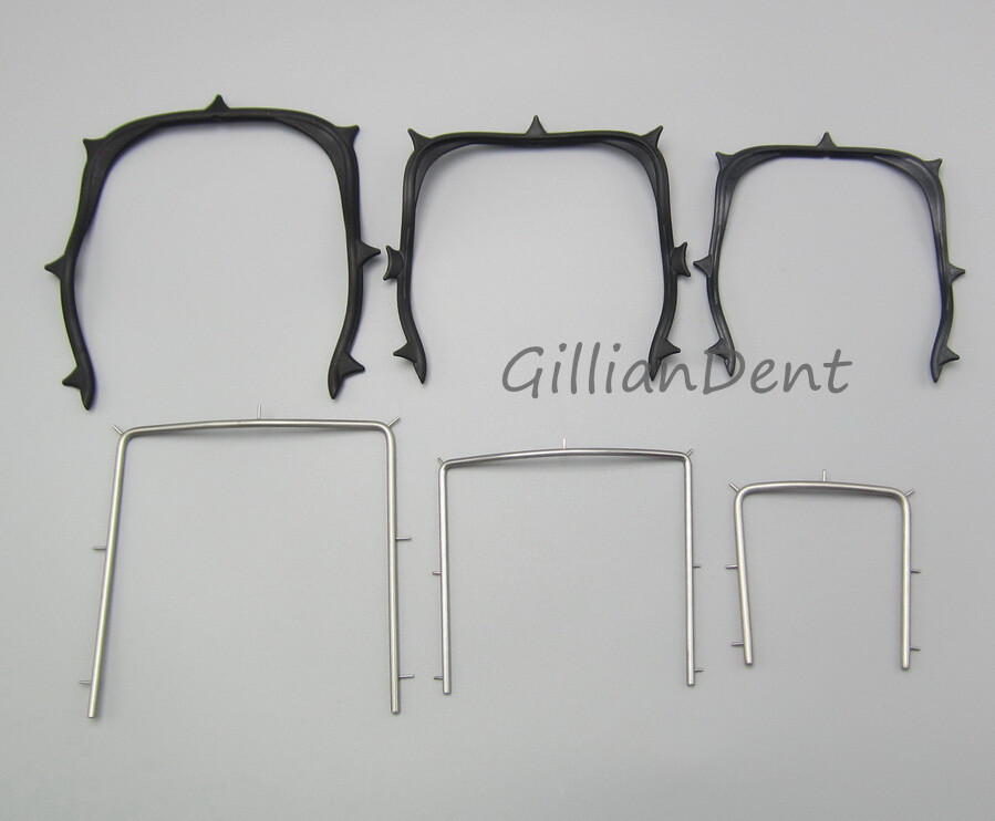 Dental Rubber Dam Sheet Frame Brackets Light Plastic/Foldable/S.S. Frames Tool