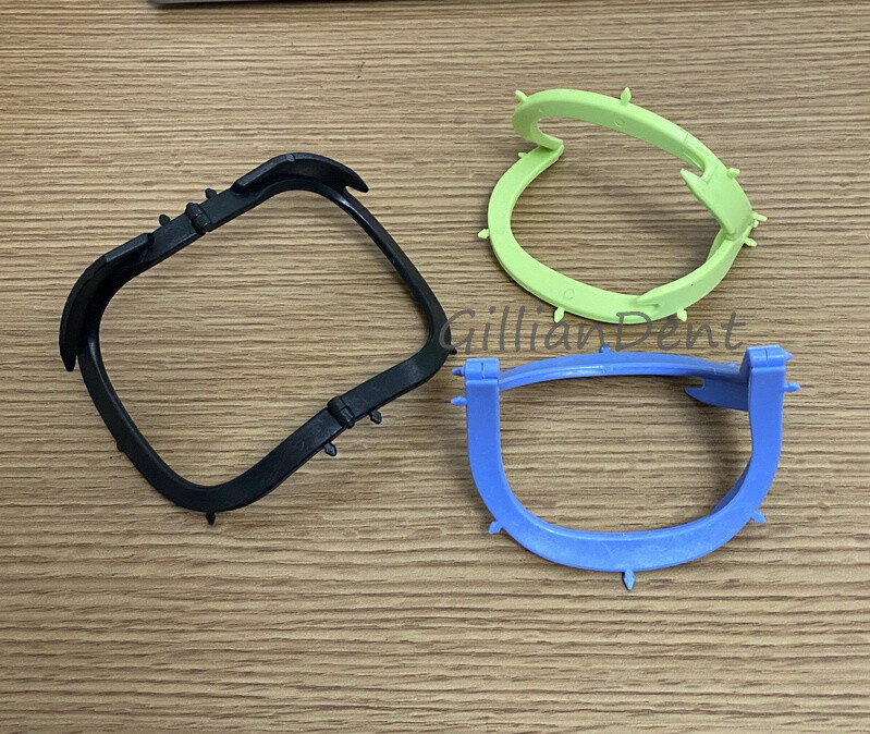 Dental Rubber Dam Sheet Frame Brackets Light Plastic/Foldable/S.S. Frames Tool