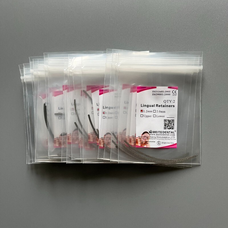 20Pcs Dental Orthodontic Lingual Retainers Mesh Base 1.2mm Universal Lingual