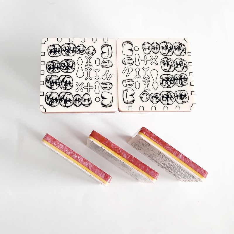 Dental Cavity Preparation Hole Dentin Practise Model Filling Template Shooch