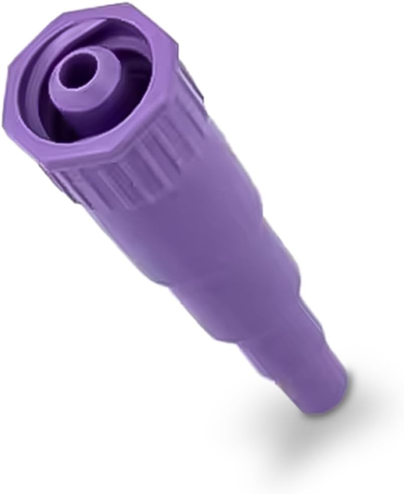 Enfit Transition Connector, 30/Box, Enfit Syringe Adapter, Purple