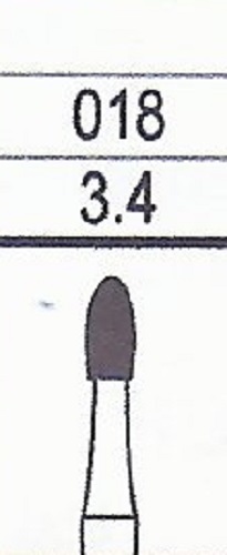 FG7406 Premium Carbide Egg Shaped Bur 12 Blades 5pk