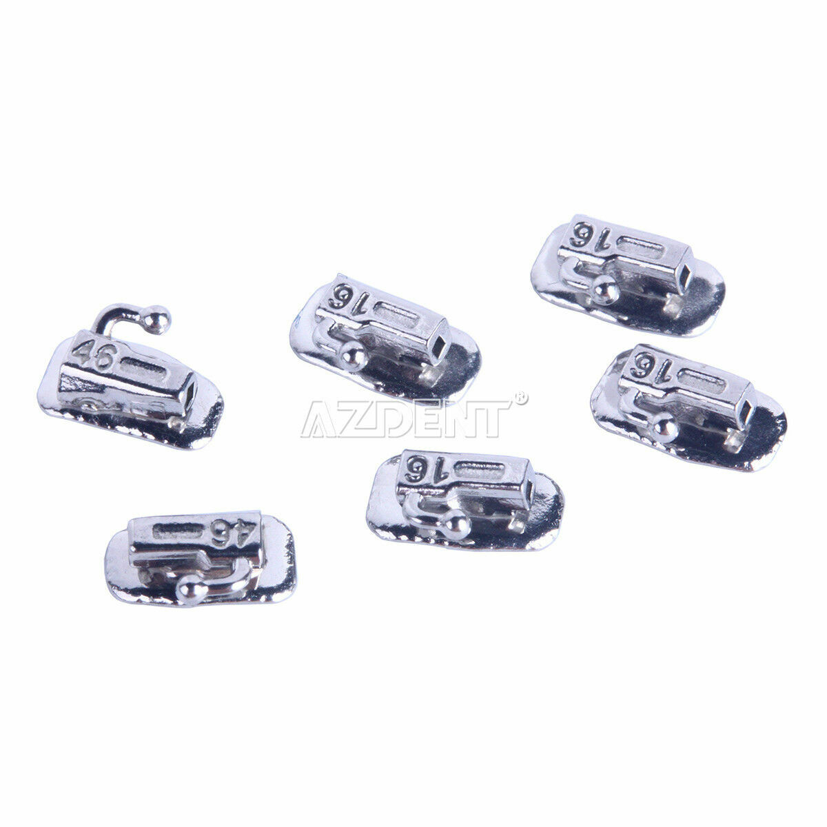 Dental Ortho Buccal Tubes 1st Molar Roth MBT 022/Self-Ligating Brackets Hook 345