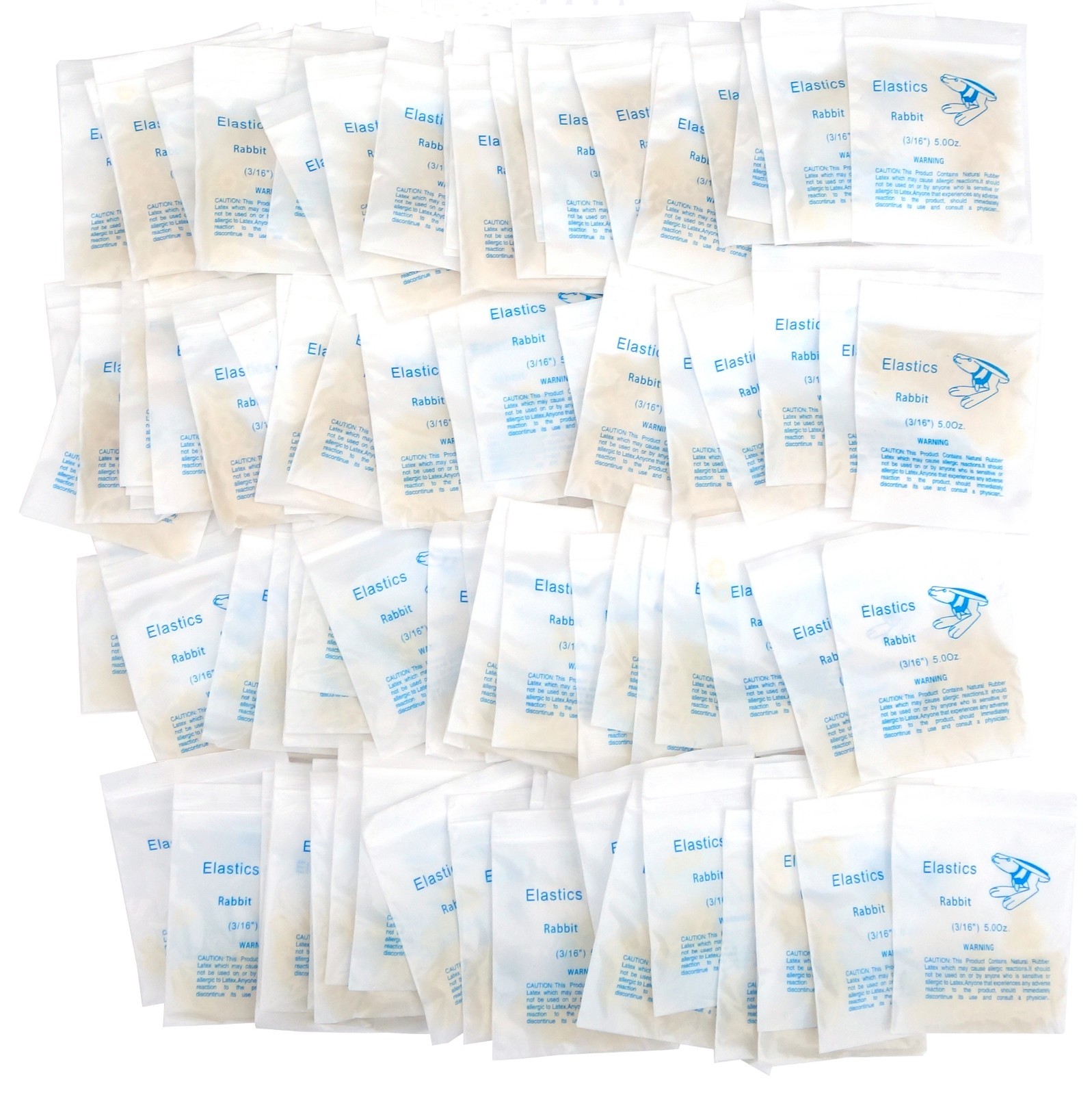 Dental Latex Rubber Bands 100 Packs 3/16″ Orthodontic Medium Force Elastics New
