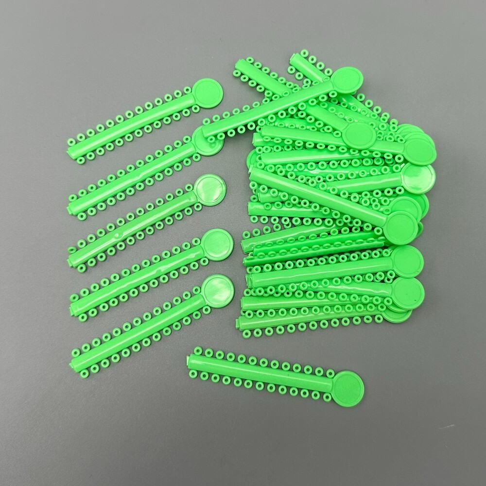 1Pack Dental Orthodontic Elastic Ligature Ties Rubber Bands Single/Double Colors