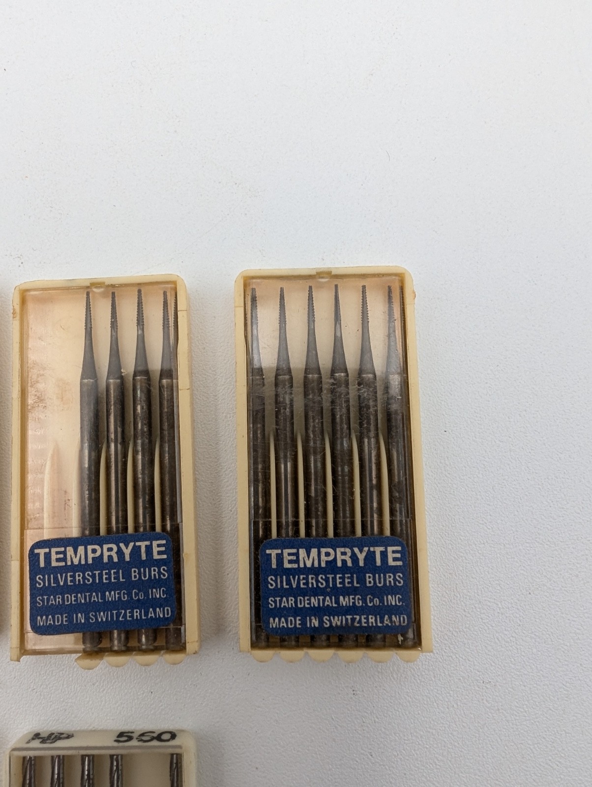 Lot Of Dental Dentist Burs Bits Germany Switzerland Carbide Tempryte Star Dental