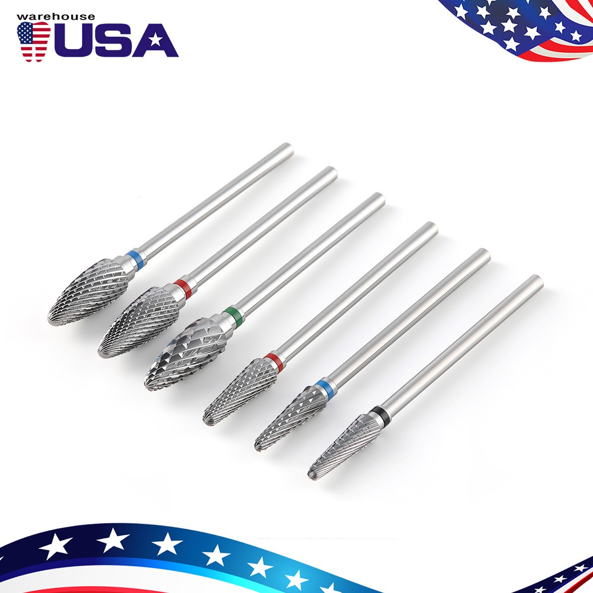 AZDENT Dental Lab Tungsten Carbide Burs HP 2.35mm fits for Low Speed Handpiece