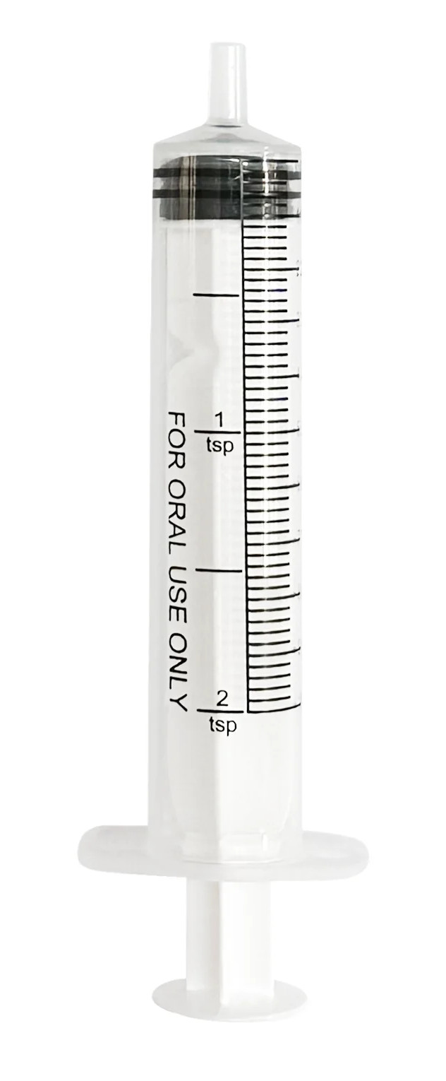 Walgreens Equate Oral Syringe, 2 Tsp / 10 ML (Plunger Plastic Medical Dosing)
