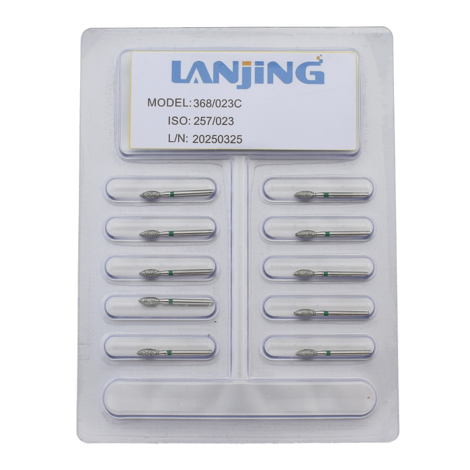 Dental Diamond Burs Football Coarse FG Bur 368/023C High Speed Burr 10Pcs/PK