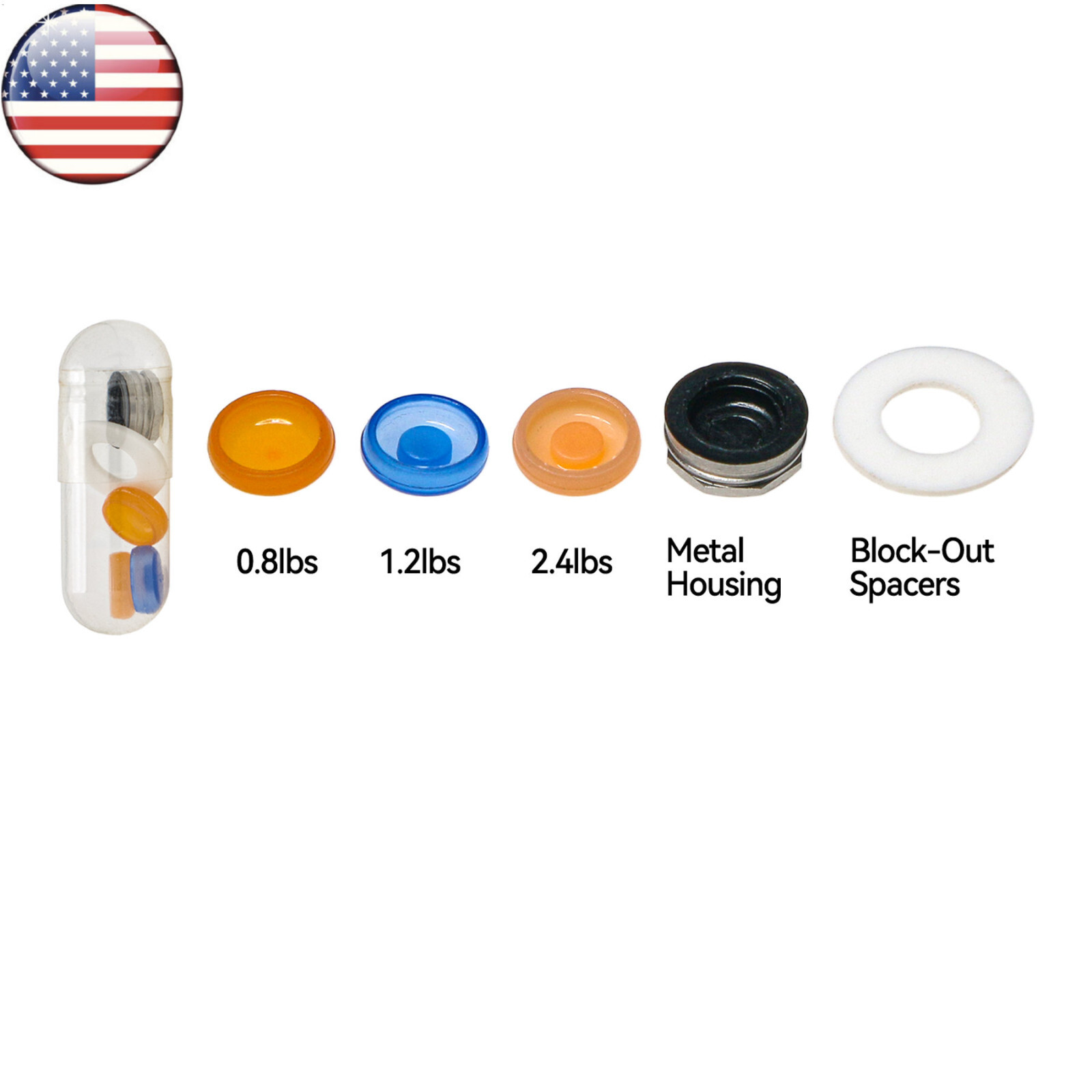 Universal Zest Locator Male Retention Caps Mixed Force Dental Lab Processing Kit