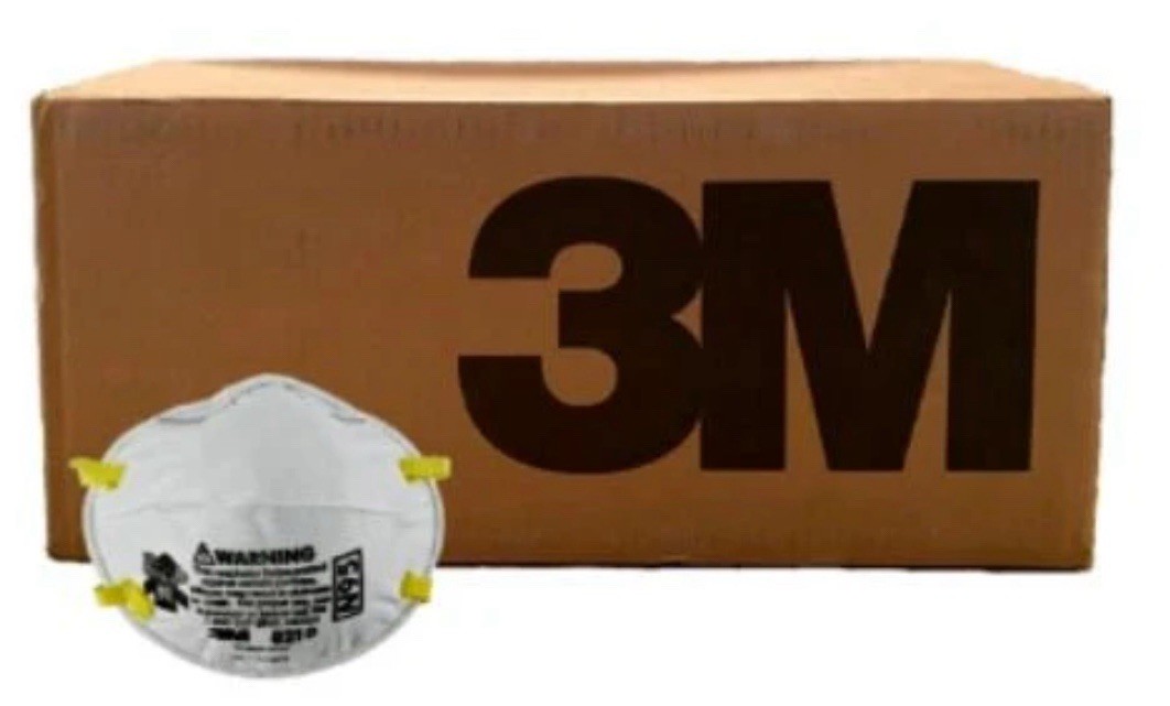 3M 8210 N95 Disposable Particulate Respirator Dust Mask, CASE(160) – EXP 10/2025