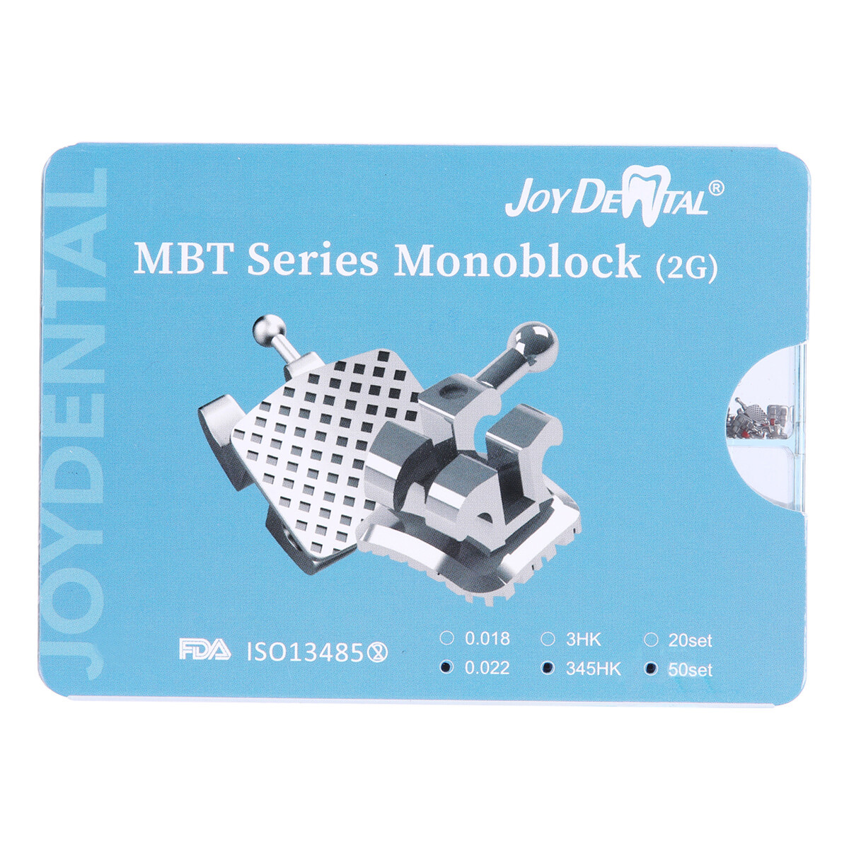 AZDENT Dental Ortho MIM Monoblock Brackets Brace Mini Roth/MBT .022/.018 345