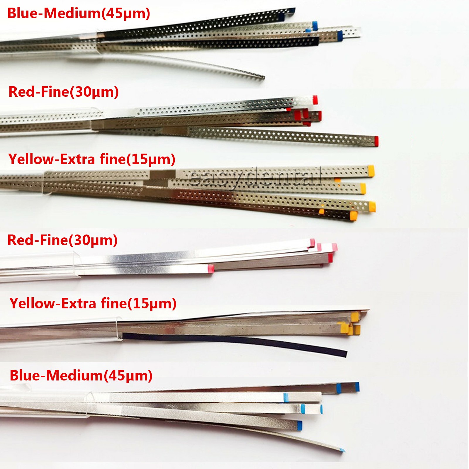 Dental Saw Diamond Polishing Finishing Strips Orthodontic IPR Strip Fine Medium