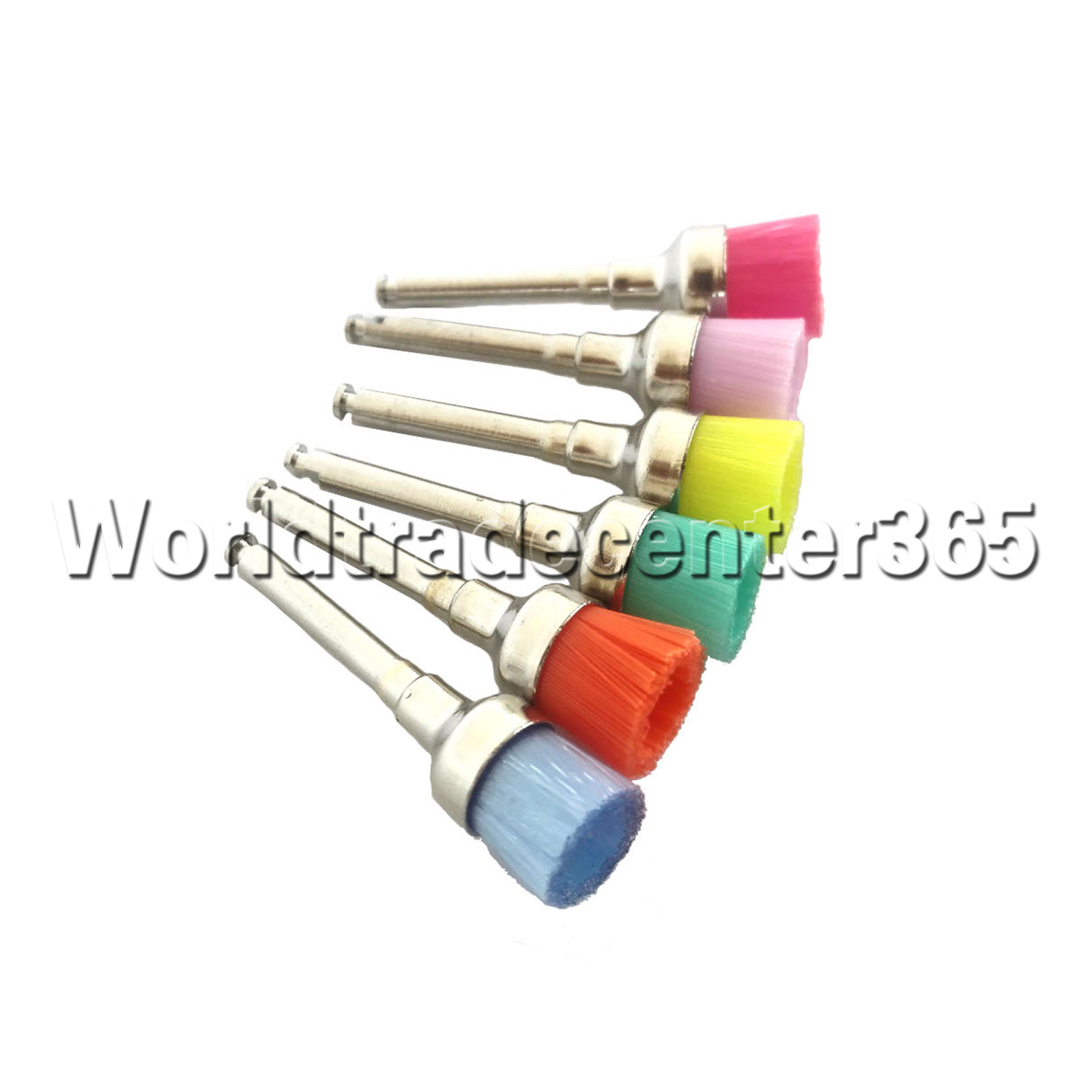 Dental Multi-color Nylon Latch Flat Bowl Buffing Polisher Prophy Cup Bolt Brush
