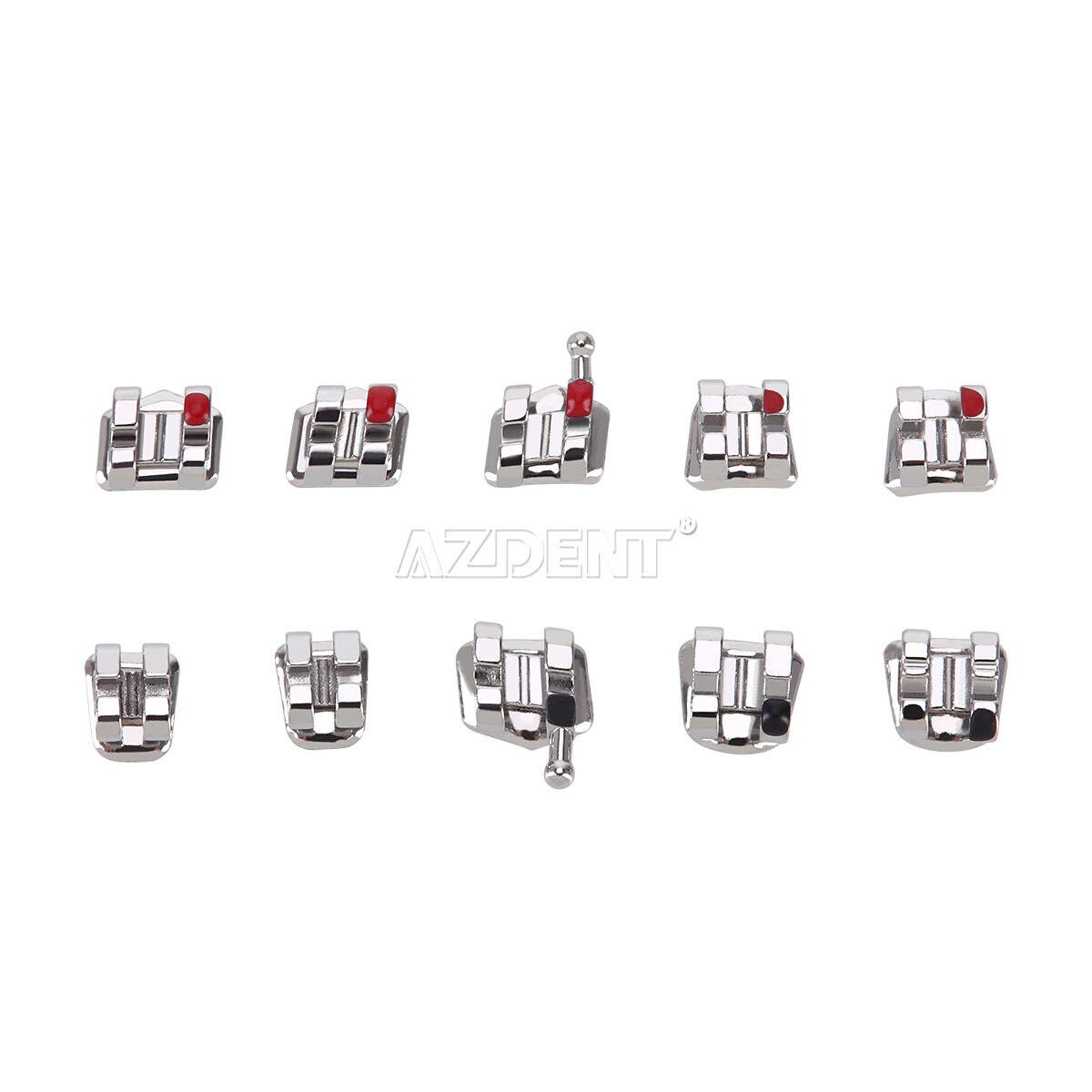Dental Orthodontic Brackets Mini/Standard Roth MBT 022/018 Hooks 3/345 Ultrathin