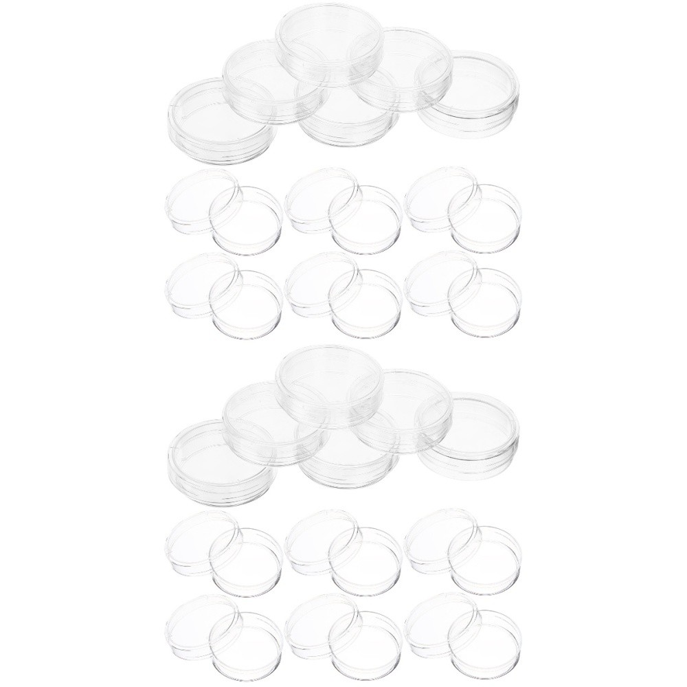 Set of 2 Extra Slim Petri Dish Science Experiment Laboratory Supply