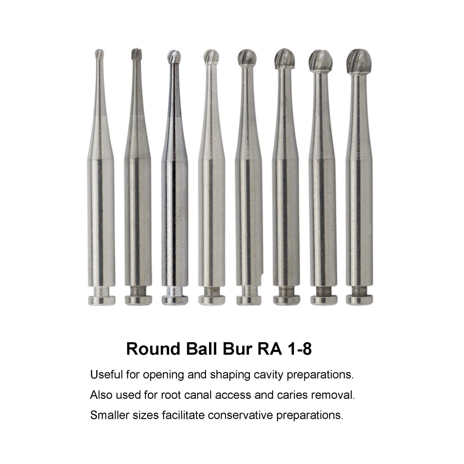 Wave Dental Carbide RA Latch Burs Taper Fissure Round Burr 6 8 701 Contra Angle