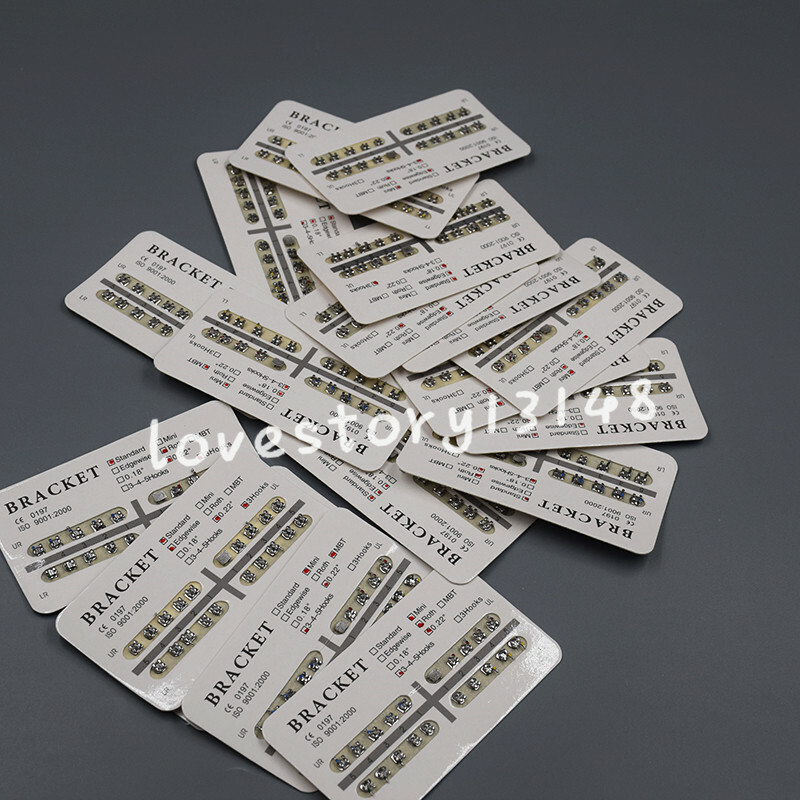 10/20/50 Packs Mini/Standard 018/022 Slot Dental Orthodontic Separable Brackets