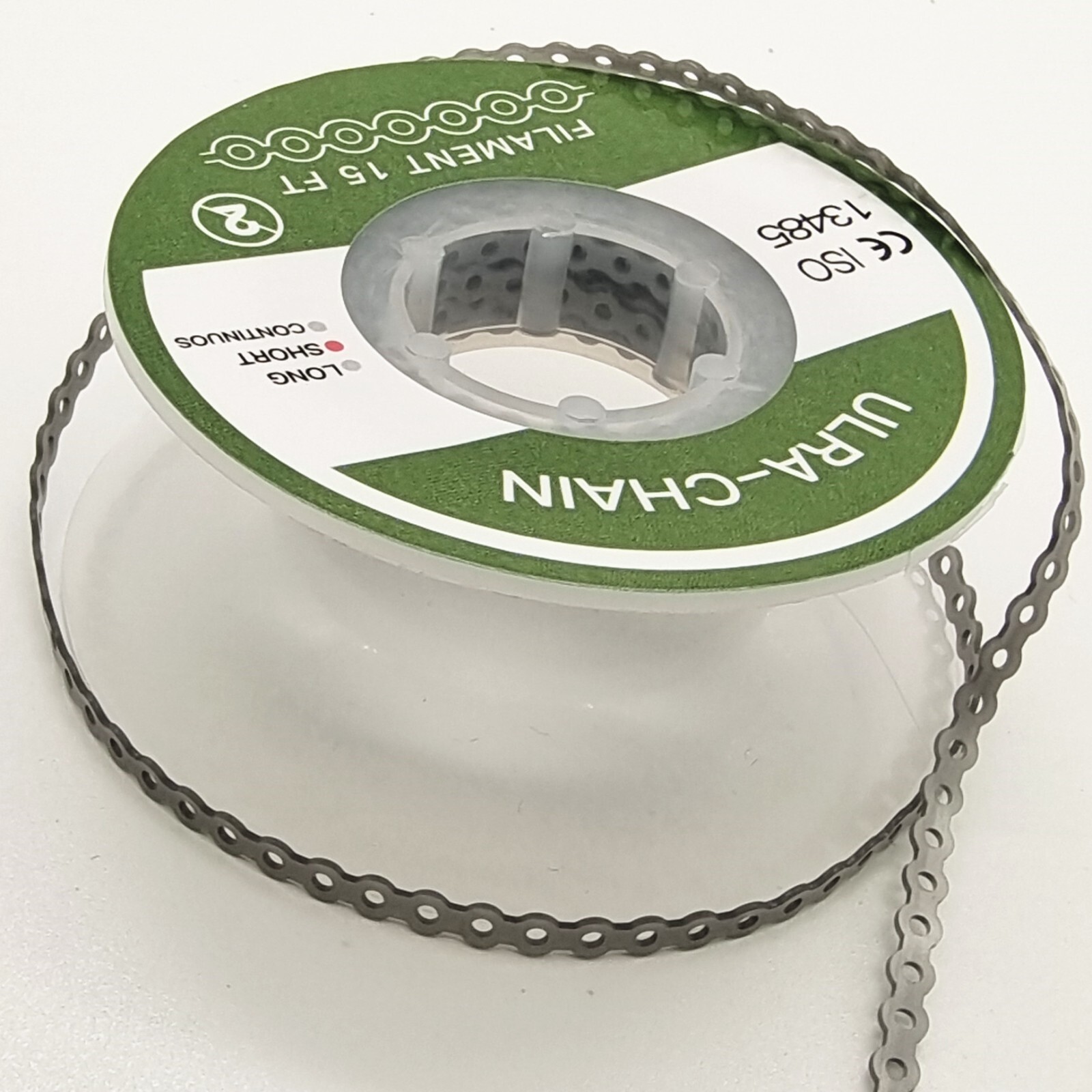 10X Dental Orthodontic Elastolink Power Chain Gray Long Short Continuous 15Sheet
