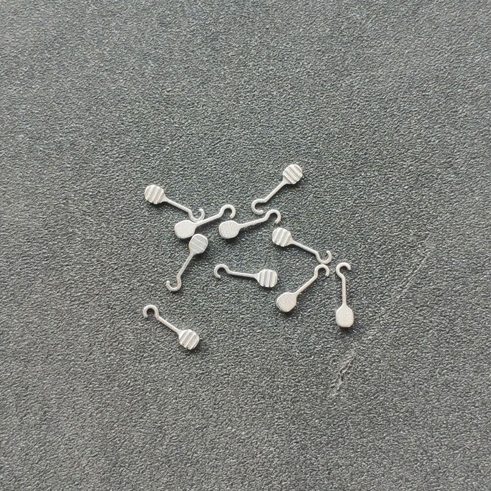 Dental Orthodontic Bondable Sliding Crimpable Hook Long Curved 10Pcs/pack