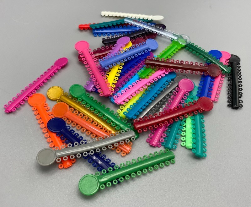 1 bag Dental Orthodontic Elastic Ligature Ties Rubber Bands for Brackets Brace