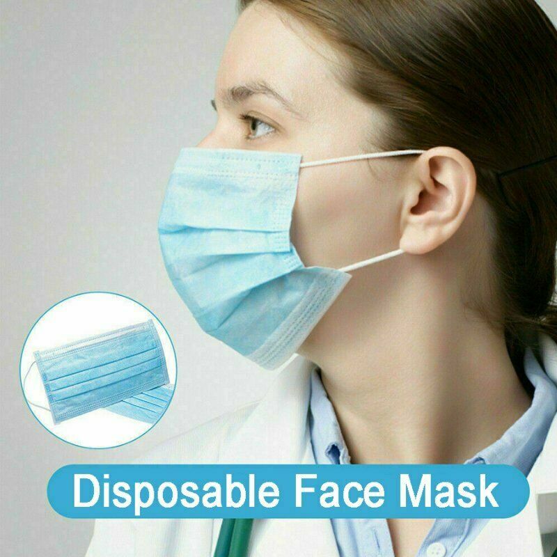 Lot of 4 Layer Face Mask Mouth & Nose Protector Respirator Masks with Filter