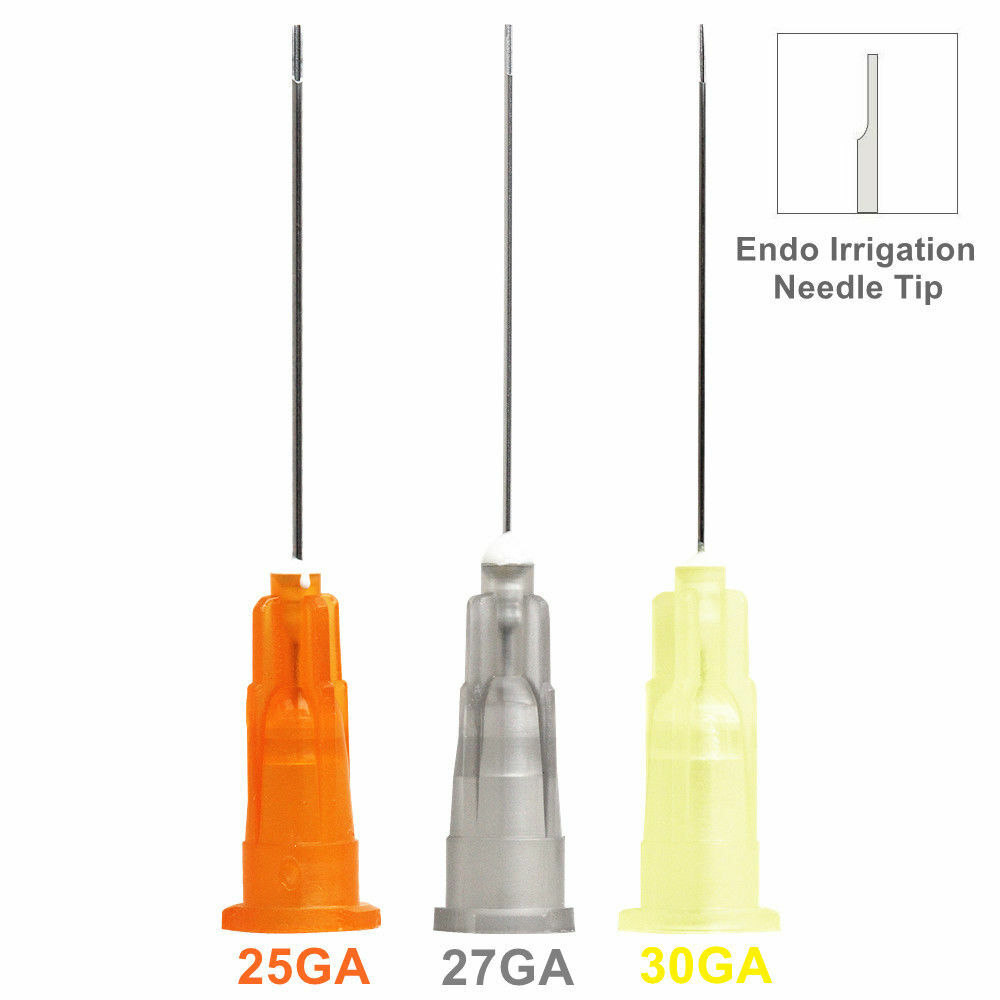 Dental Irrigation Needle Disposable Syringe Tips 25G/27G/30G Side Hole Notched