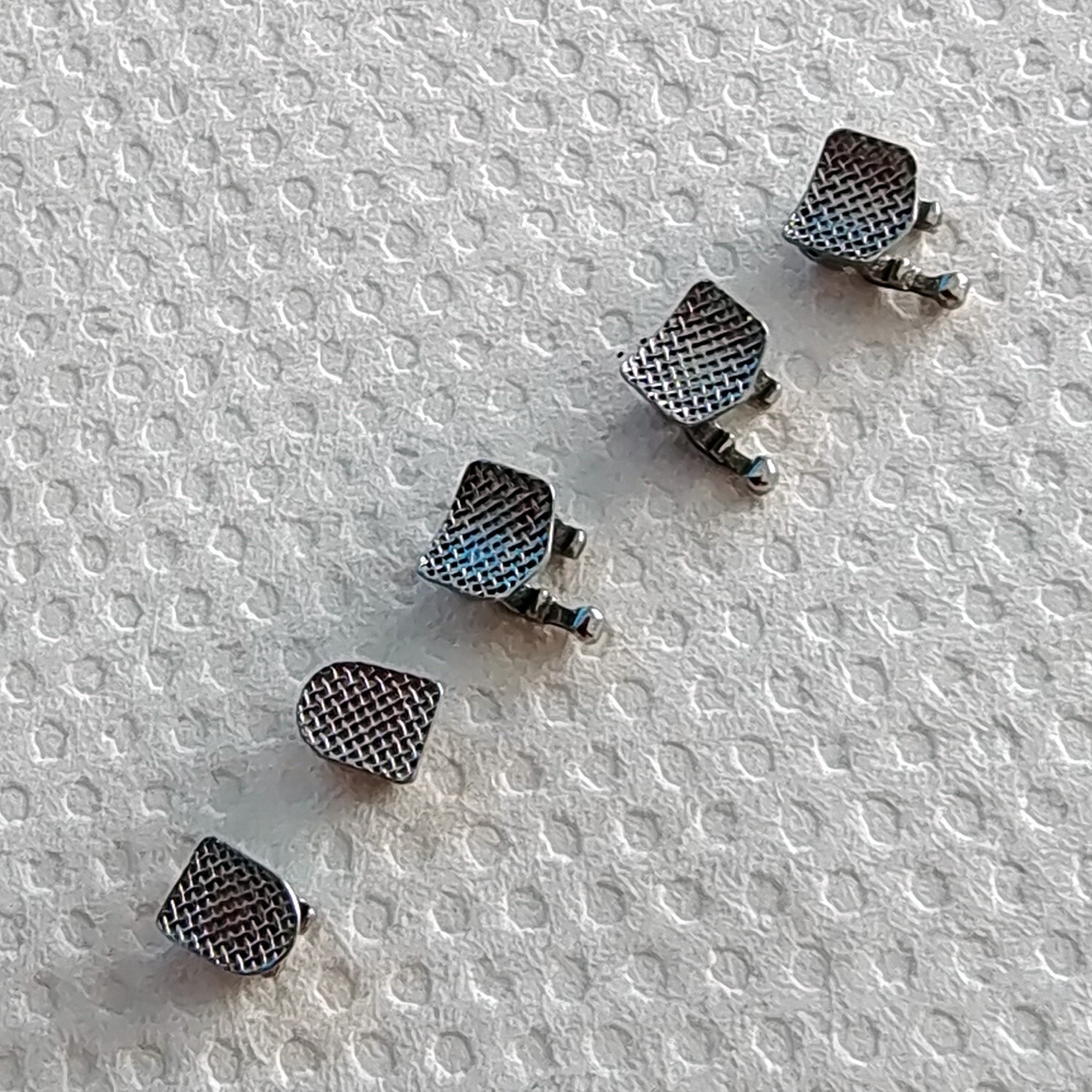 10 Packs Dental Orthodontic Metal Brackets Braces Mini Roth.022 Hooks 345